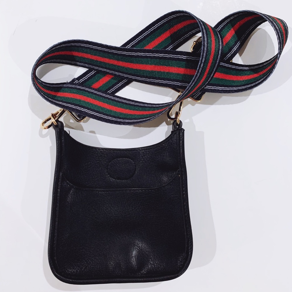 Ahdorned Petite Vegan Leather Crossbody Bag
